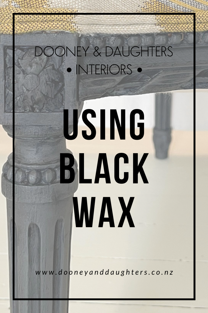 Using Black Wax On Chalk Paint