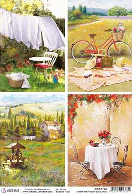 A4 Rice Paper Under the Tuscan Sun Cards