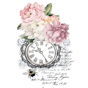 Bee & Script White Cloud Decor Transfer