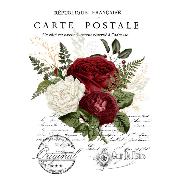 Carte Postal 2 White Cloud Decor Transfer