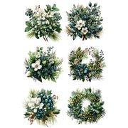 Christmas 7 White Cloud Decor Transfer