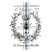 French Bee 1 White Cloud Decor Transfer