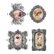 French Ornate Labels 2 White Cloud Decor Transfer