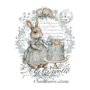 Lapin Et Gateau White Cloud Decor Transfer