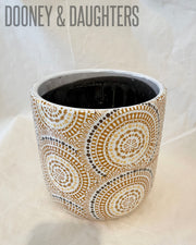 Large Pot - Neutral Circles