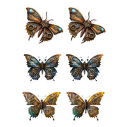 Steam Punk Butterflies 1 White Cloud Decor Transfers
