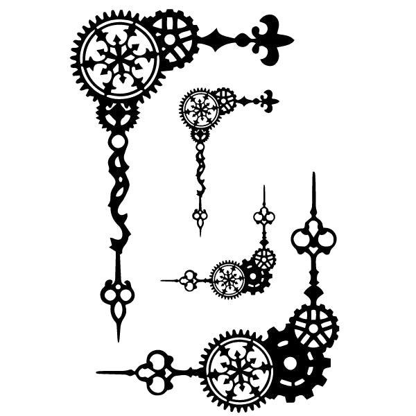 Steam Punk Corner 3 White Cloud Decor Transfer