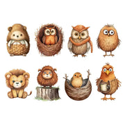 Storybook Animals White Cloud Decor Transfer