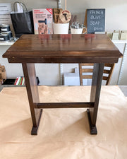 Carbon Black Satin Lacquer Small Side Table Before