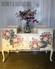 Peony Decoupage Dresser