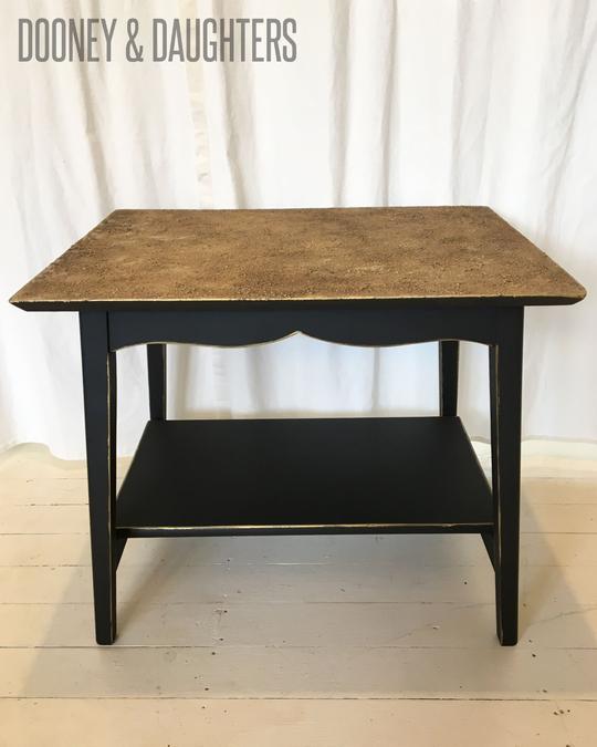 Textured Gold Side Table