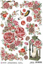 Frozen Roses Rice Paper