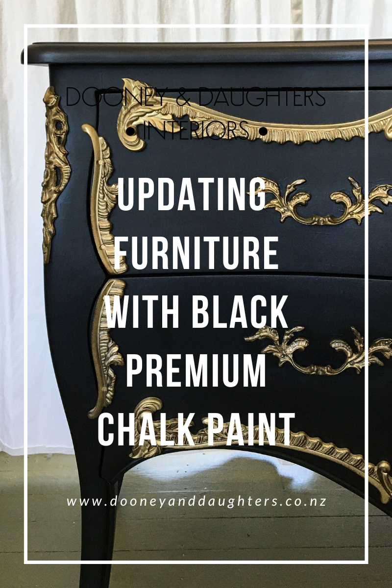 Updating Furniture With Premium Black Chalk Paint