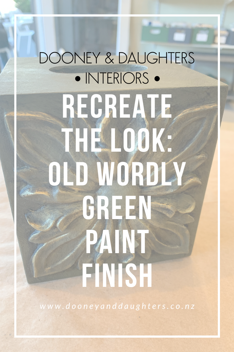 Recreate The Look: Old Worldy Green Paint Finish Over Efex