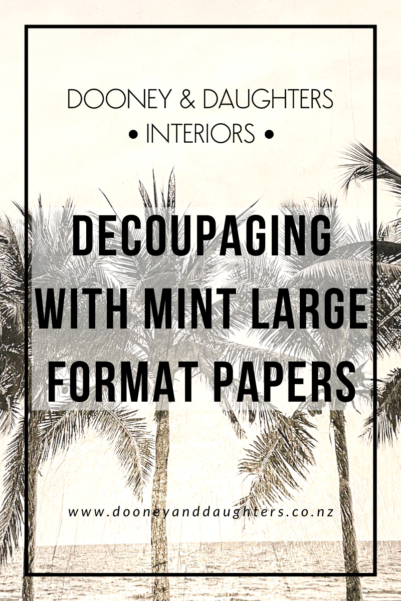 Decoupaging with Mint Large Format Papers