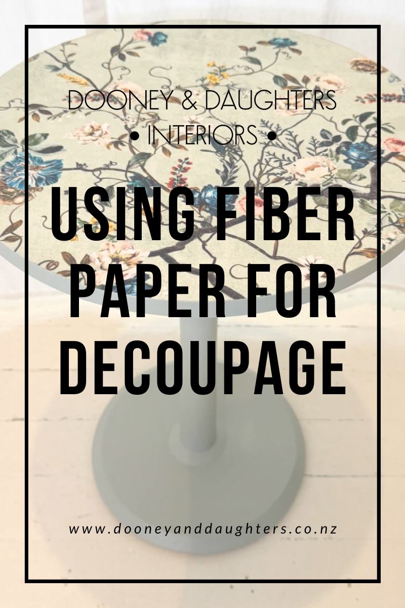 Using Fiber Paper for Decoupage
