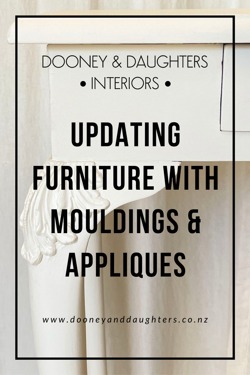 Updating Furniture with Mouldings & Appliques