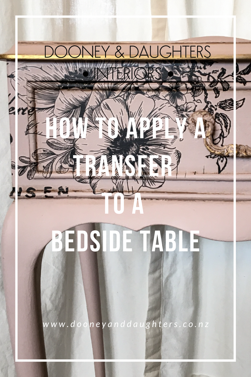 How To Apply A Transfer To A Bedside | Dooney & Daughters