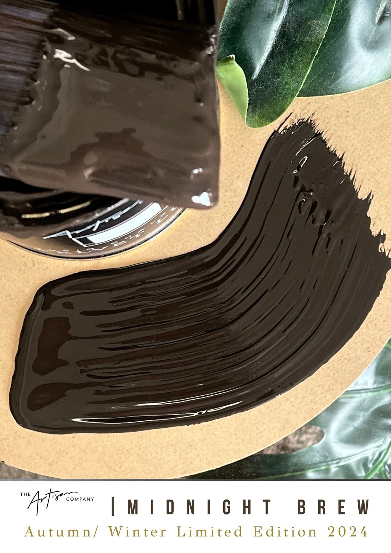 Midnight Brew wall paint swatch – deep artisan brown to charcoal hue