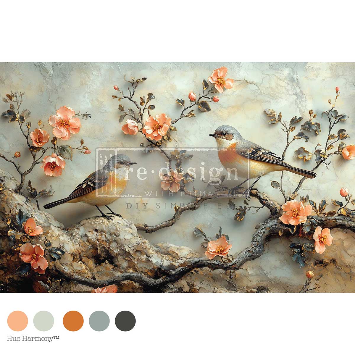 Decoupage Fiber - Amber Echoes