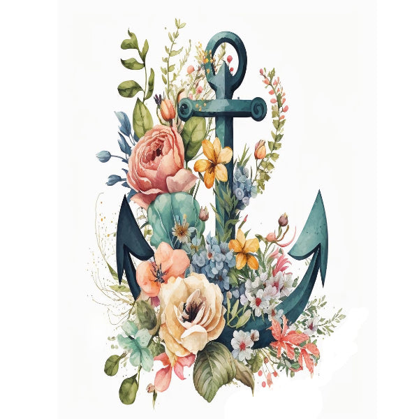 Anchor 1 White Cloud Decor Transfer