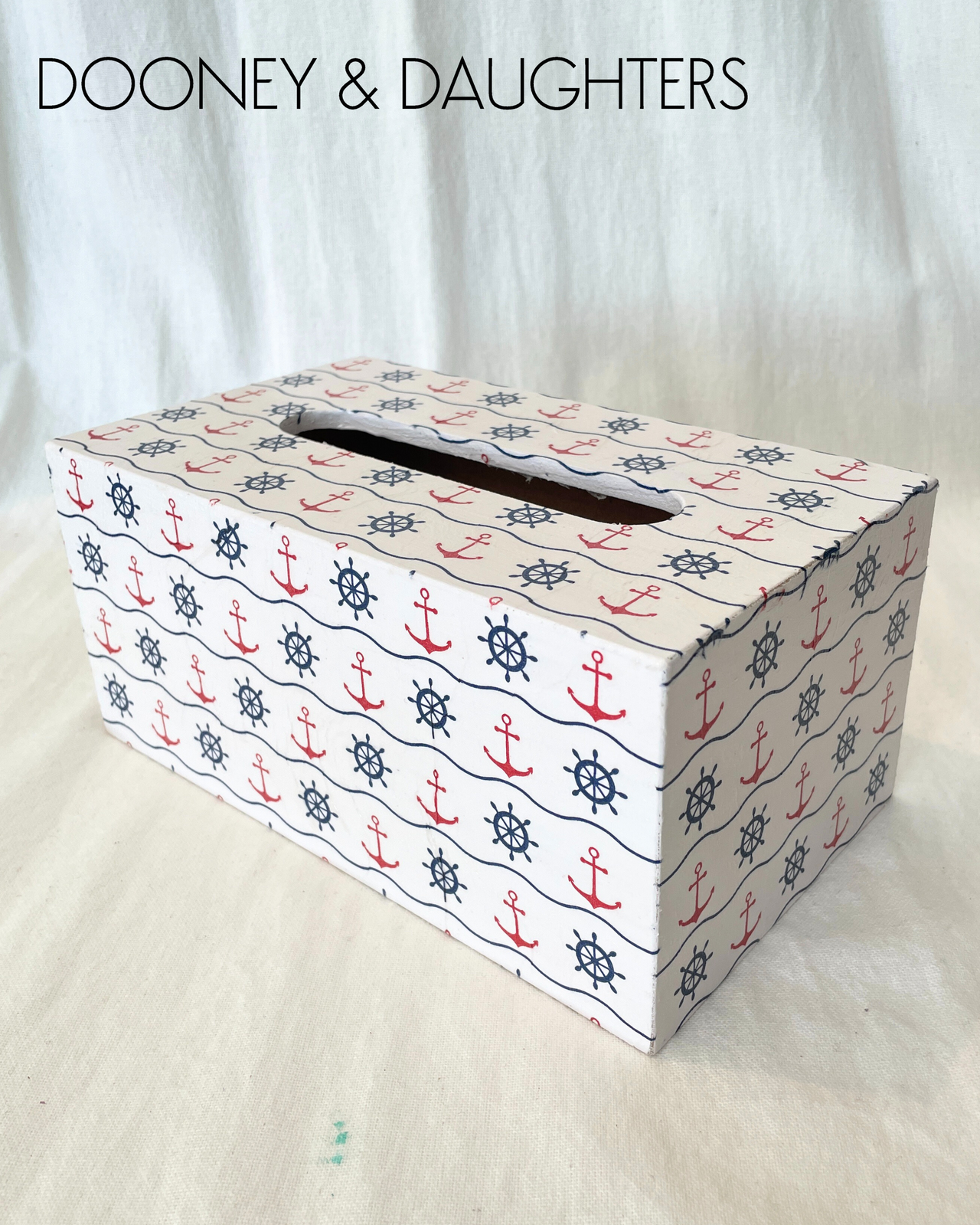 Anchors Rectangle Tissue Box