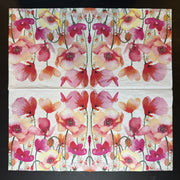 Napkin - Aquarell Poppies & Daisies