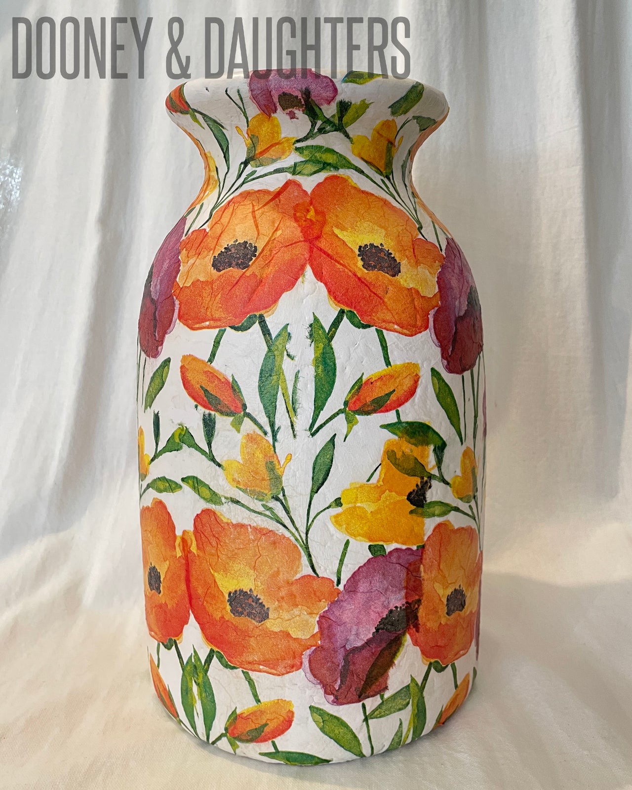 Vase Large - Aquarell Poppy