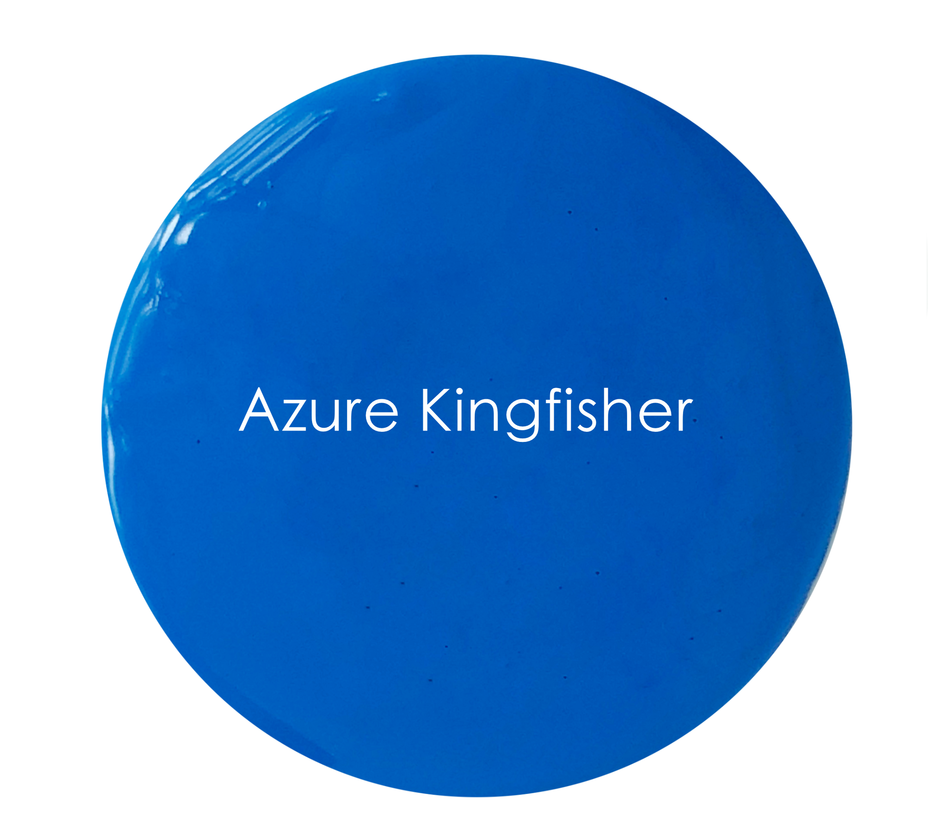 Bold blue wall paint tin – Azure Kingfisher by The Artisan Company