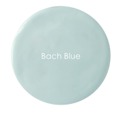 Bach Blue chalk paint swatch – soft grey-blue finish