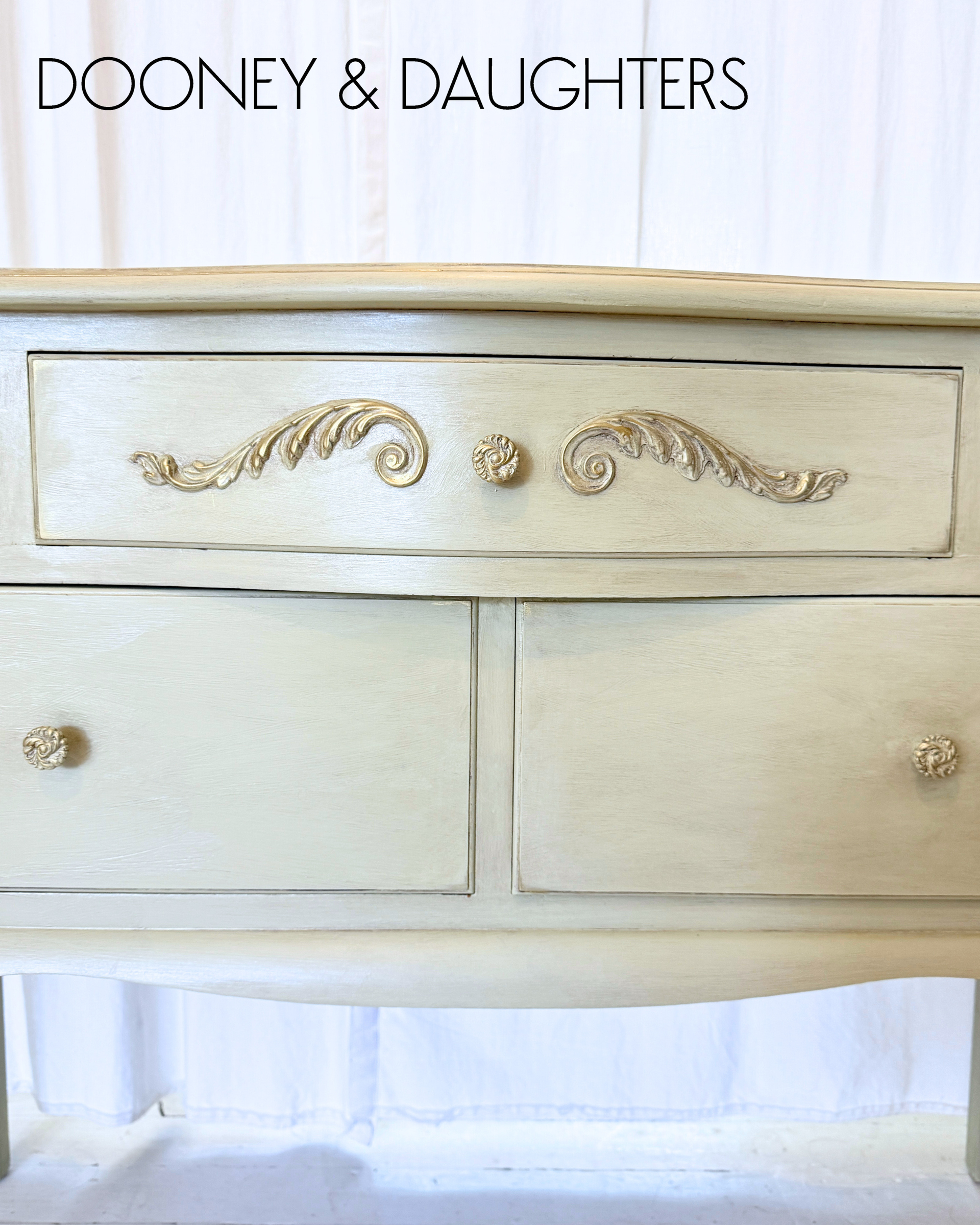 Baked Apple Dresser with Mirror