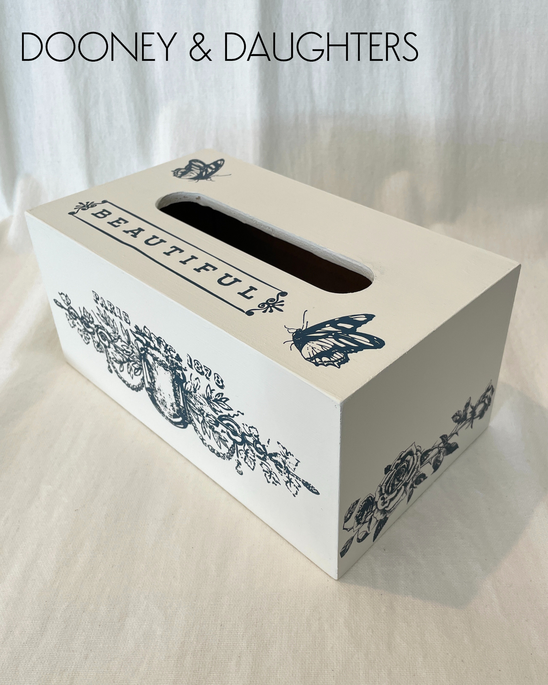 Custom Commission - Beautiful Rectangle Tissue Box