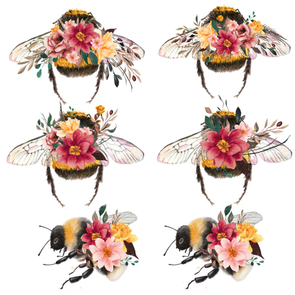 Bee 1 White Cloud Decor Transfer