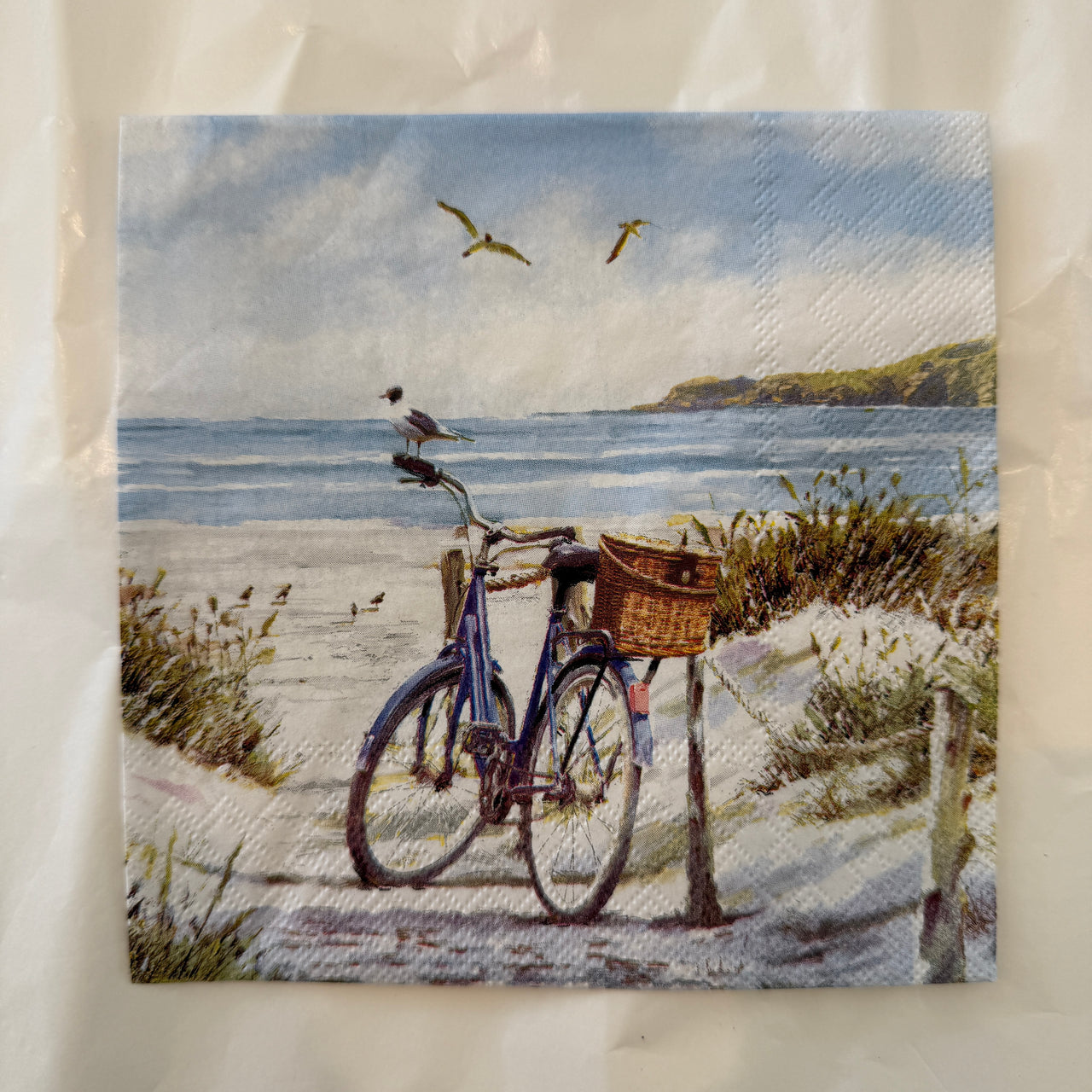 Napkin - Bike At The Beach