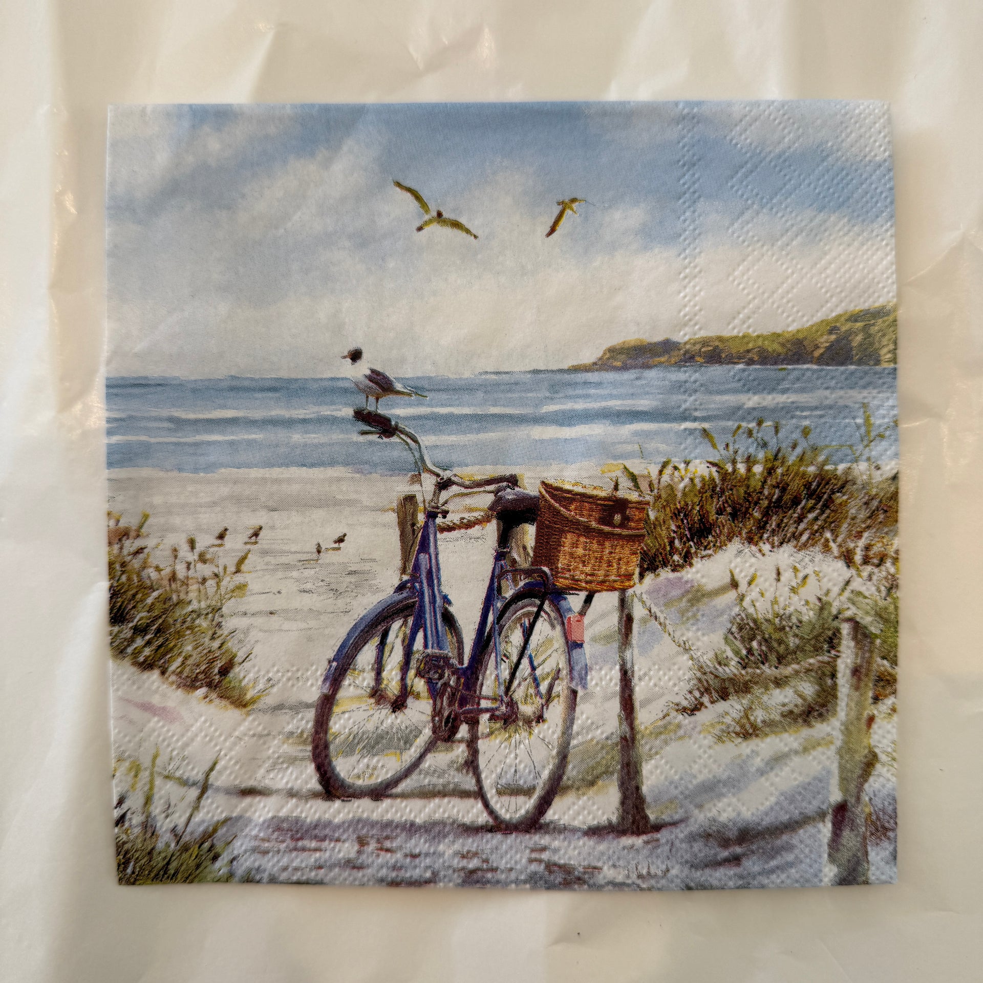 Napkin - Bike At The Beach