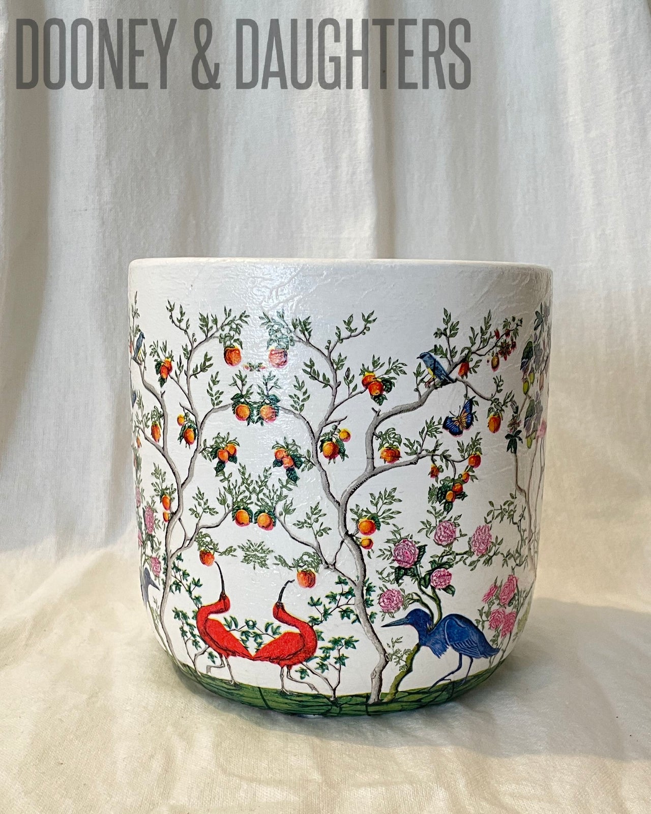 Large Pot - Bird Chinoiserie