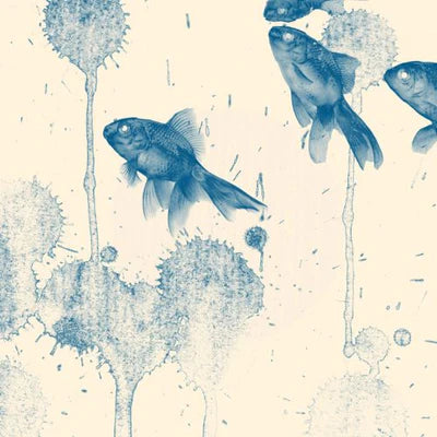 Blue Fish Decoupage Paper