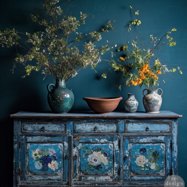 ReDesign Transfer Middy - Blue Wildflowers