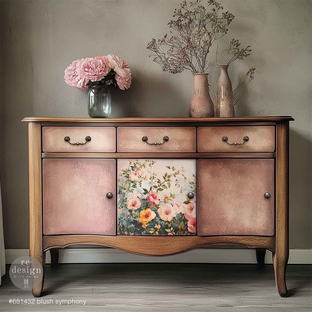 Decoupage Fiber A3 - Blush Symphony