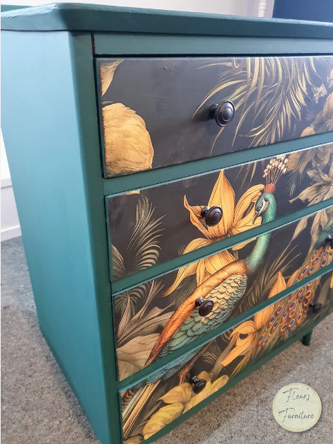 Botanical Peacock Drawers