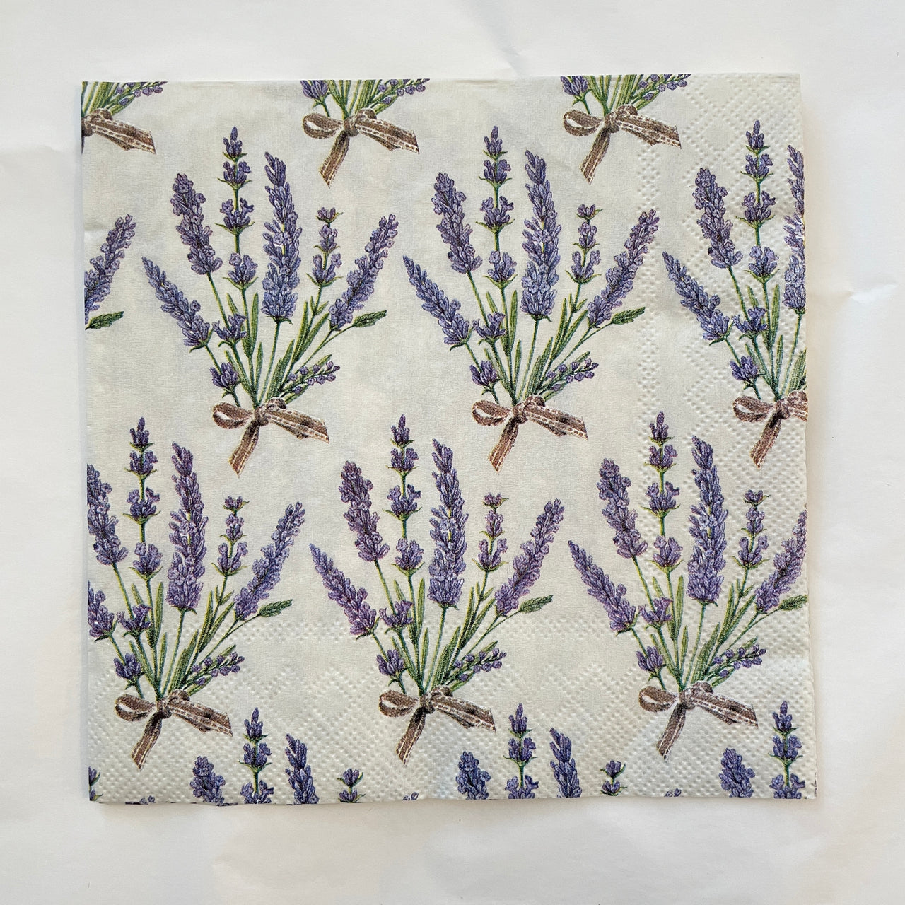 Napkin - Bouquet of Lavender Cream