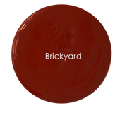 Textured surface in Brickyard chalk paint – rustic red