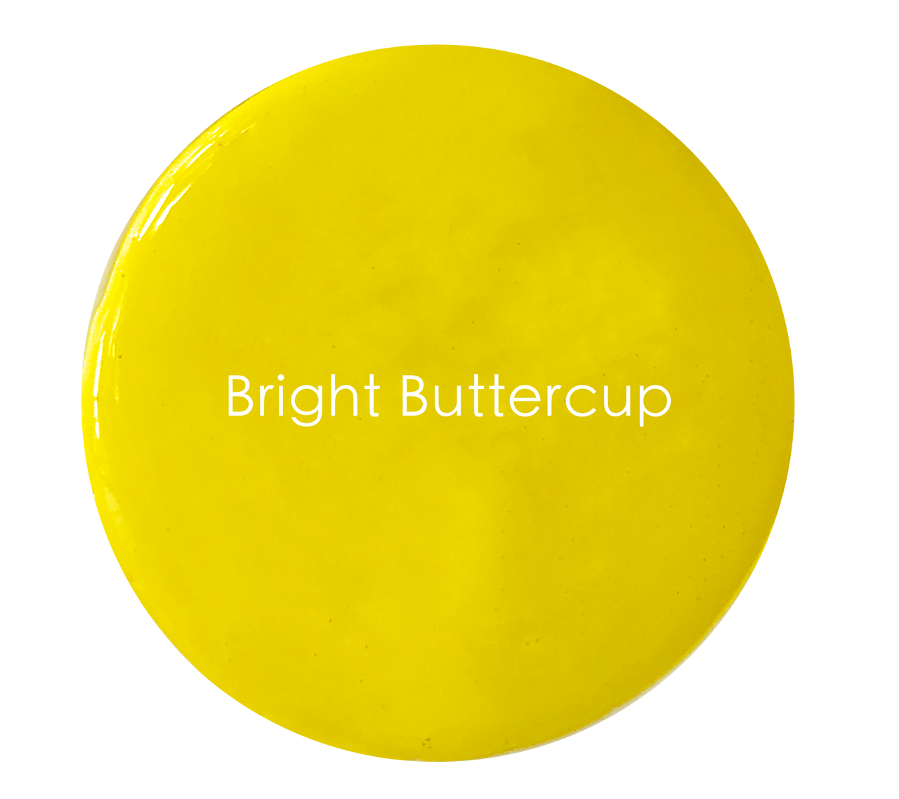 Texture detail of Bright Buttercup chalk paint – matte bold yellow