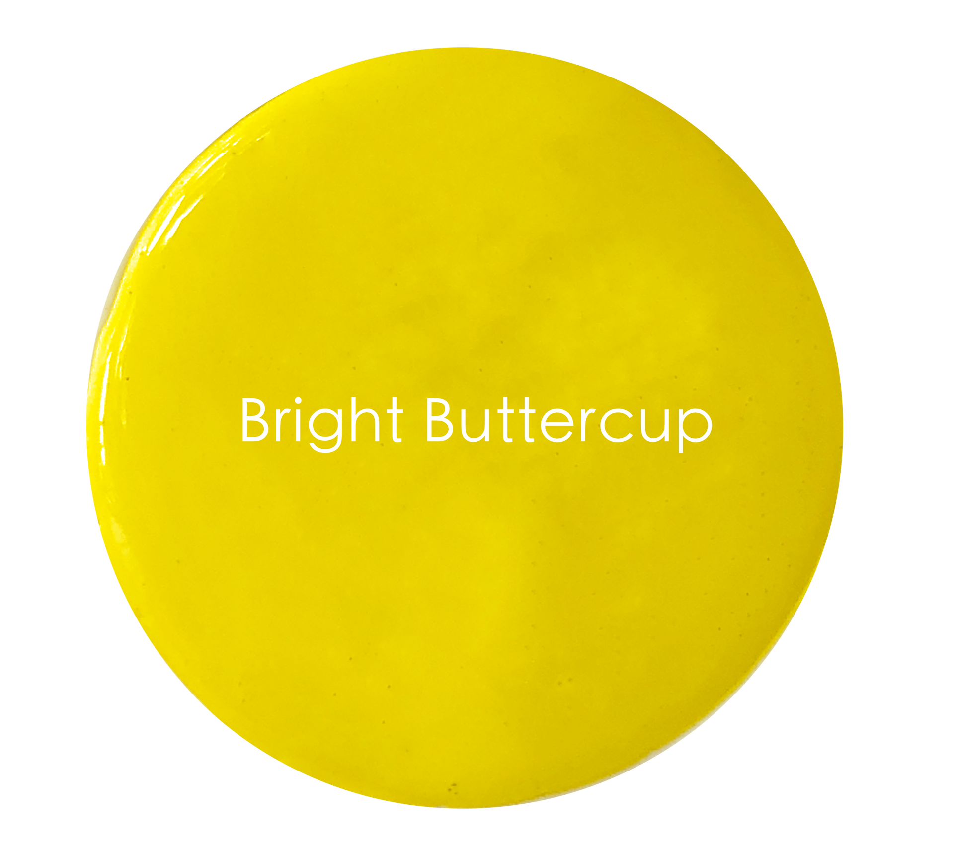 Bright Buttercup exterior paint swatch – vibrant yellow finish