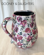 Jug - Burgundy Flowers