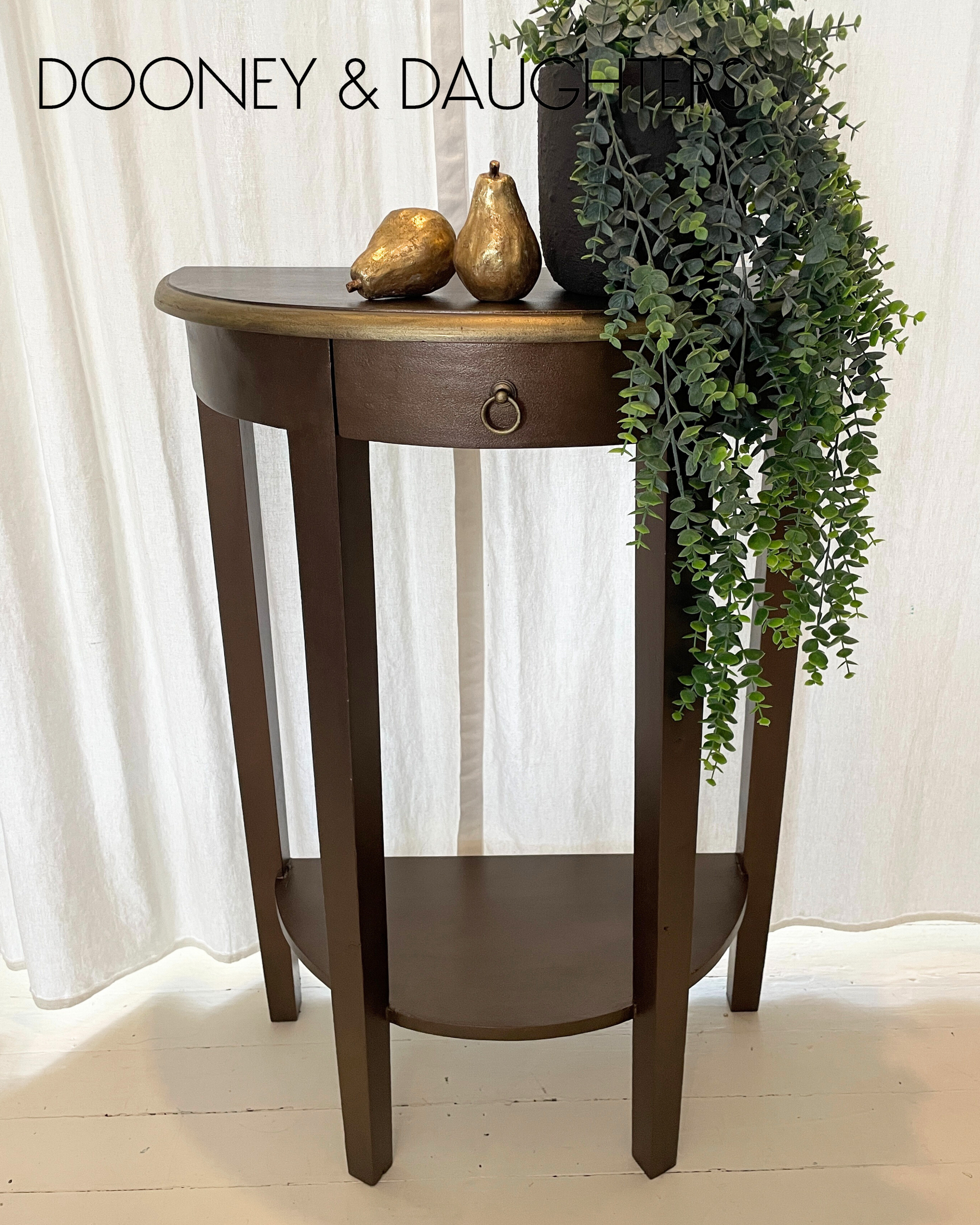 Burnished Bronze Hall Table