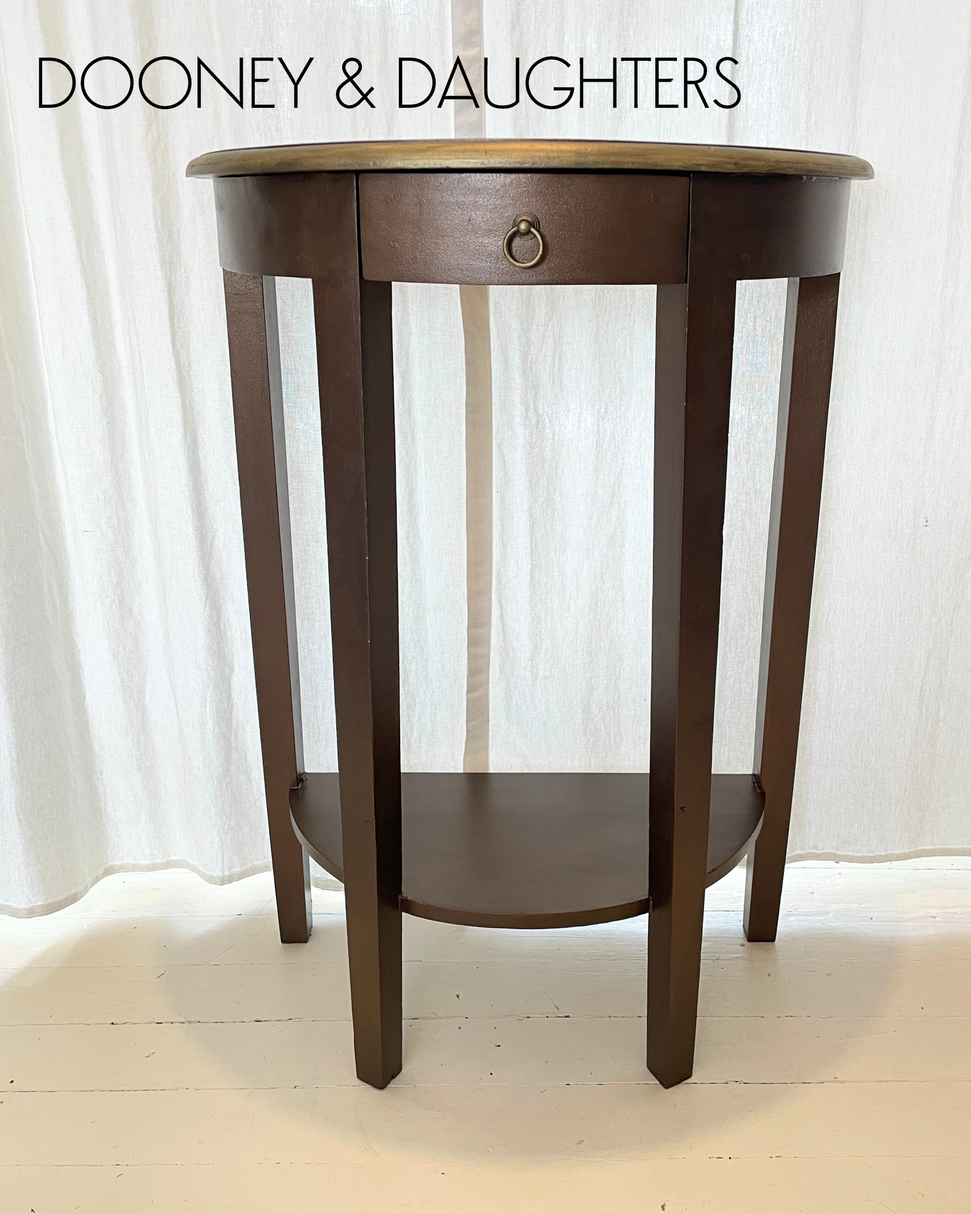 Burnished Bronze Hall Table