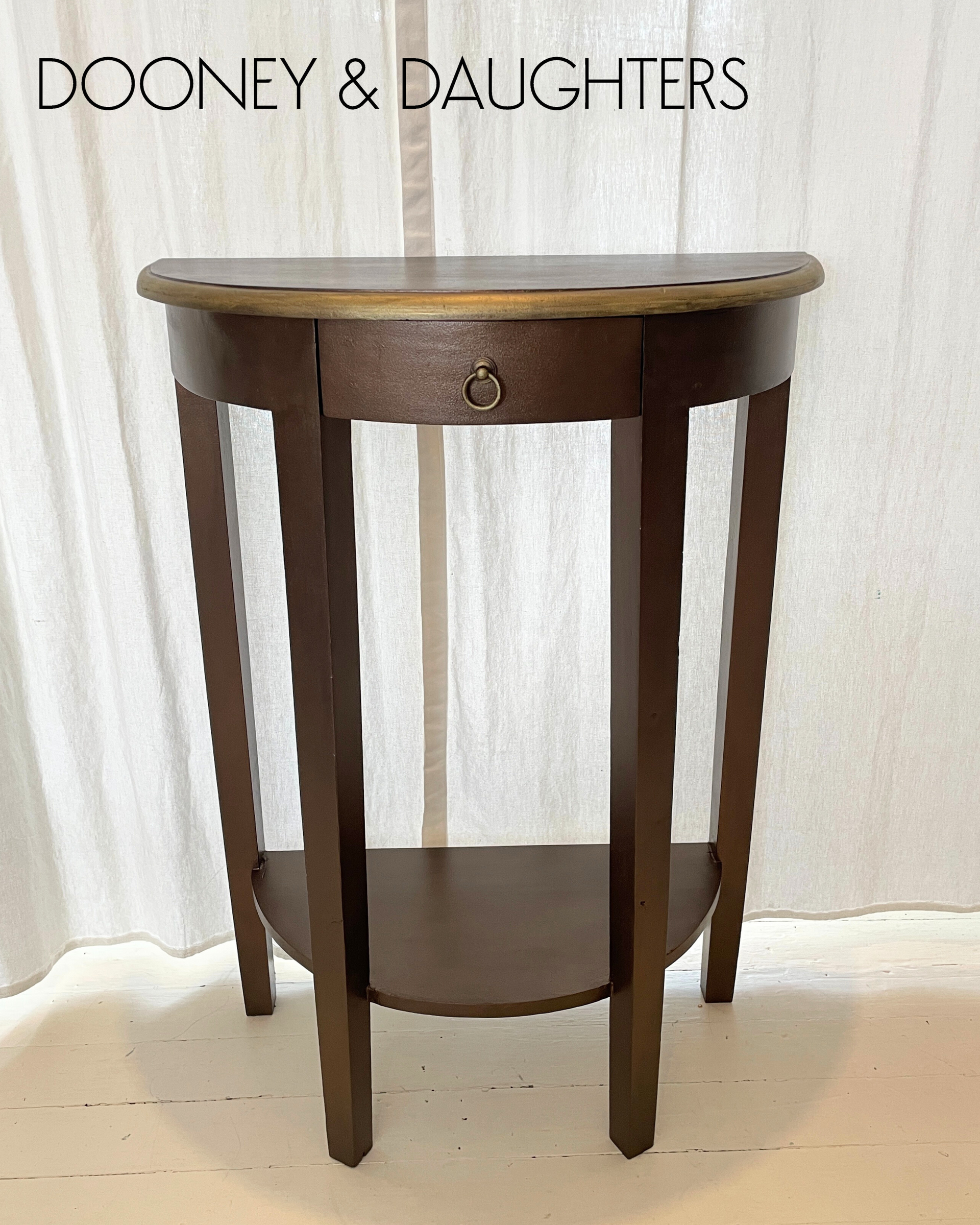 Burnished Bronze Hall Table