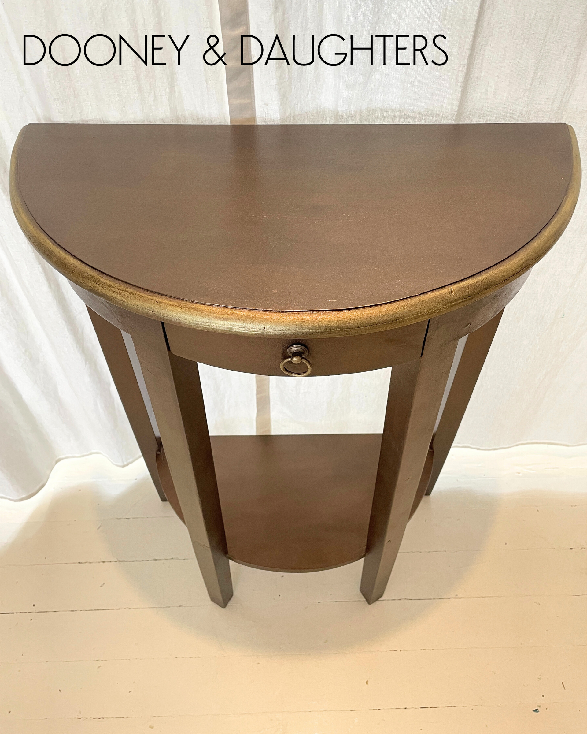 Burnished Bronze Hall Table