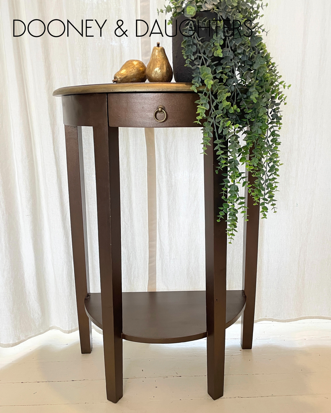 Burnished Bronze Hall Table